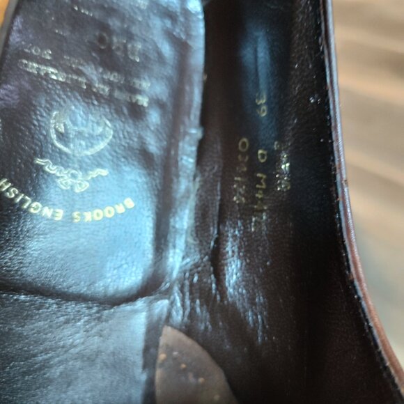COPY - BROOKS BROTHERS 1818 Wingtip Oxford Mens Leather Shoes sz 8.50 Made in I… main image 11